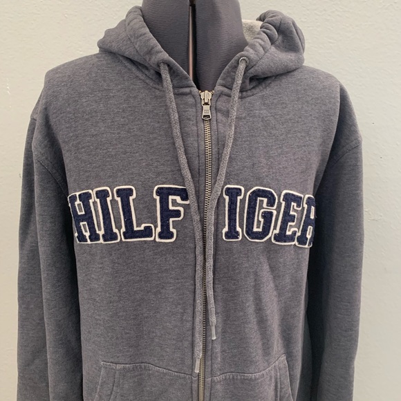tommy hilfiger men's full zip hoodie